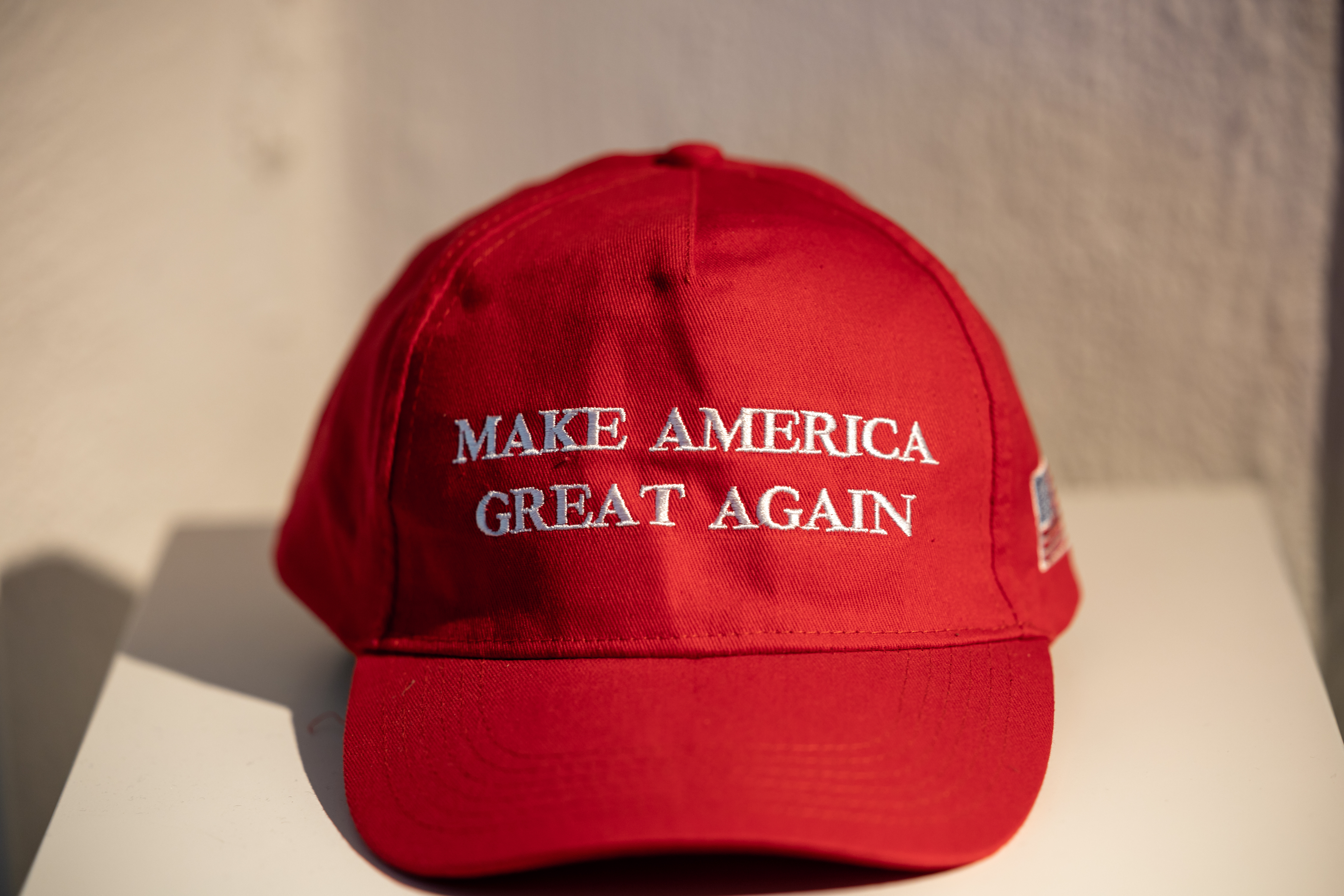 A MAGA hat, a symbol of President Trump